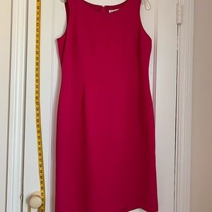 Pink lined sheath dress
